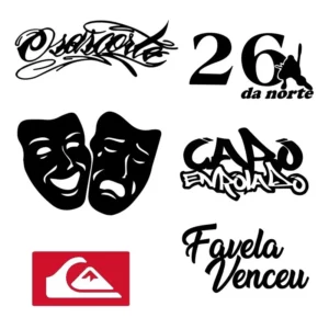Kit 6 Adesivos Cabo Enrolado 26 Da Norte Grau Osascorte Grau