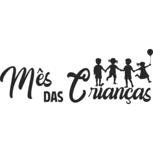 Adesivo Dia Das Crianças Loja Vitrine Parede - 1,45m X 55cm