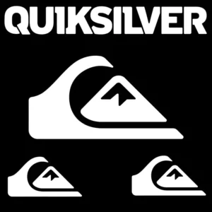 Kit 4 Adesivos Quiksilver Premium Para Carro E Motos
