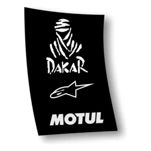 Kit 3 Adesivos Rally Dakar Alpinestar Motul Carro Decorativo