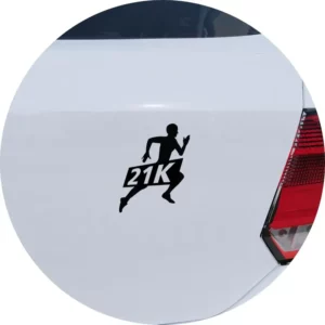 Adesivo De Carro Corrida Meia Maratona 21km