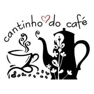 Adesivo Parede Foscauto Preto Fosco Cantinho do Café Cozinha 46x35cm