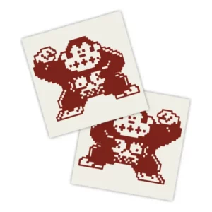 Adesivos P/ Carro 2 Unidaes Vermelho Macaco Pixel Art