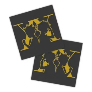 Adesivos P/ Carro 2 Unidaes Amarelo Hunter X Hunter