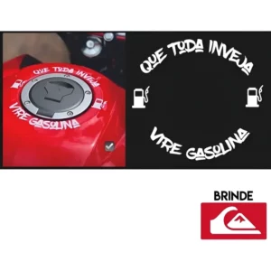 Adesivo Tampa Combustivel Moto Que Toda Inveja Vire Gasolina