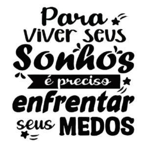 Adesivo Decorativo Preto Fosco Frase Para Parede E Geladeira 60x55cm Foscauto