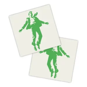 Adesivos P/ Carro 2 Unidaes Verde Homem Flutuando