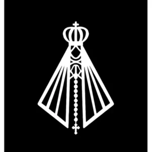 2 Adesivos Nossa Senhora Católica Premium 15 X 10 Cm