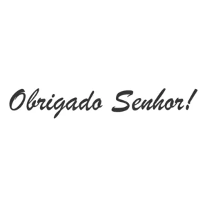 Adesivo Obrigado Senhor Para Carro E Moto