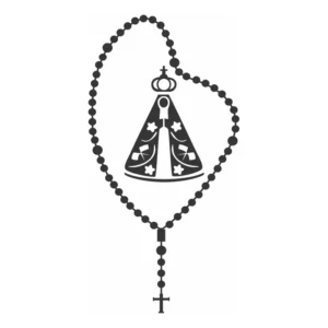 Adesivo Caminhão Nossa Senhora Aparecida Terço Rosário 40cm